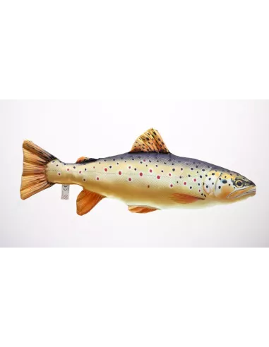 Gaby Brown Trout Cushion - Gaby