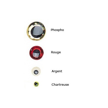 Oeil Relief Autocollant 6mm JMC