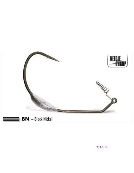 Texan-Haken mit Blei 13/0 mystic predator Heavy Duty 7346 SL VMC - VMC