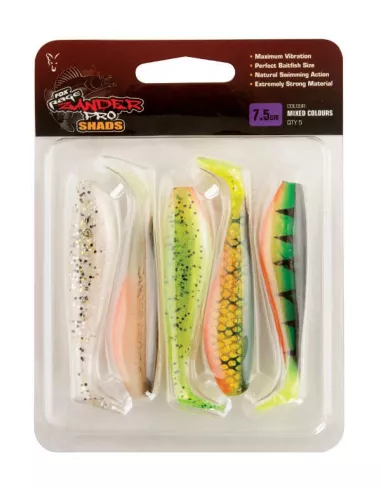 Weicher Köder Zander Pro Shad Mischfarbe 7,5 cm Fox Rage - Fox Rage