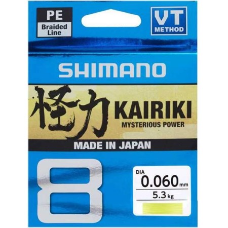 Tresse Kairiki Jaune SX8 150m Shimano
