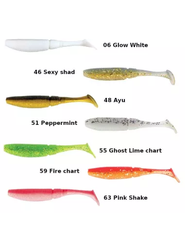 Leurre morbido Slit shad Evo 15cm Sakura - Sakura