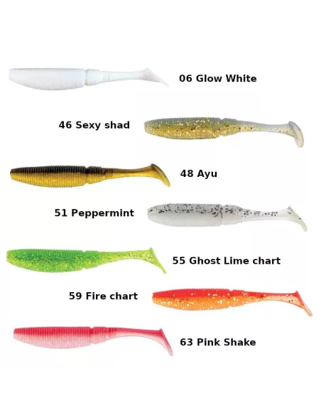 Leurre morbido Slit shad Evo 15cm Sakura - Sakura