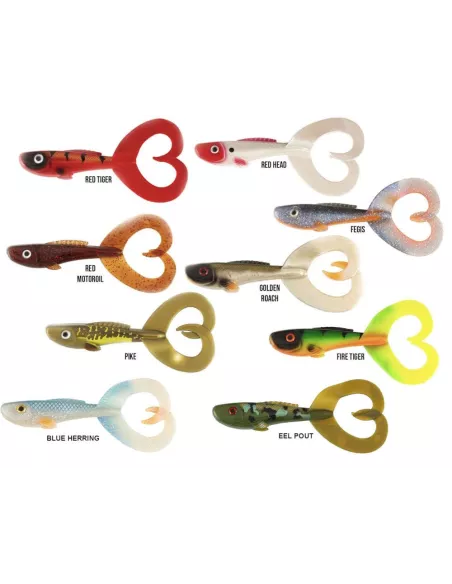 Esca Morbida Beast Twin Tail 21cm Abu Garcia confezione da 2 - Abu Garcia