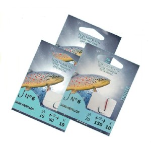 Hameçon monté truite sans ardillon Pafex