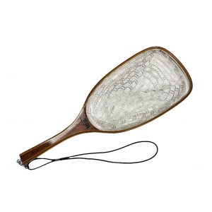 Epuisette Raquette Bois Filet Rubber Pafex