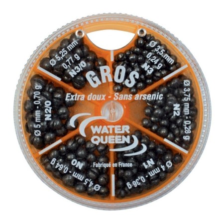 Boite Plombs 6 tailles Water Queen