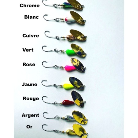 Cuiller Tournante Simik 3.5gr palette cuivre Predator