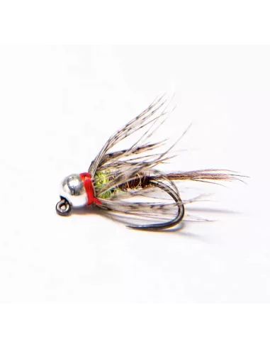 Nymphe Tungsten Silber Soft Hackle Ear cs59 - Carnassiers-Shop