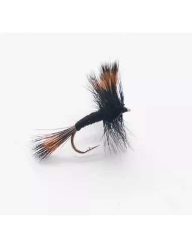 Dry fly Black Wulff cs15 - Carnassiers-Shop