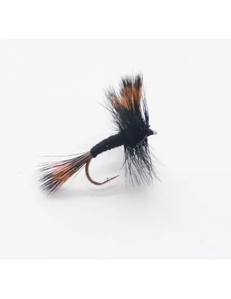 Dry fly Black Wulff cs15 - Carnassiers-Shop