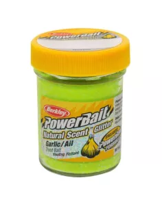 Pâte à truite Powerbait Natural Glitter Ail Berkley