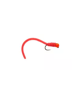 Nymphe Tungsten Orange Head Red Worm cs46