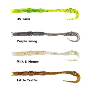 Leurre souple Finesse Filet worm 12cm LMAB 2