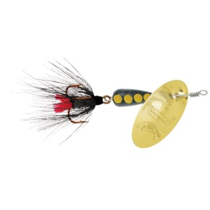 Cuiller Tournante Regular Fly Gold Black Panther Martin
