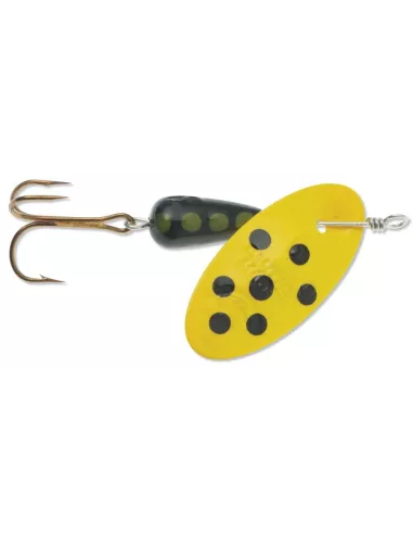 Cuiller Tournante Spotted Yellow Black Panther Martin