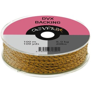 Backing orange/noir 100m  20lbs Devaux