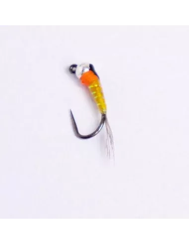Nymphe Tungsten Gelb Orange Perdigon cs87 - Carnassiers-Shop
