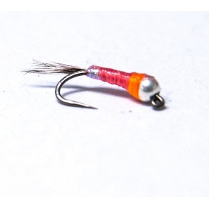 Nymphe Tungsten silver red orange euro jig cs91