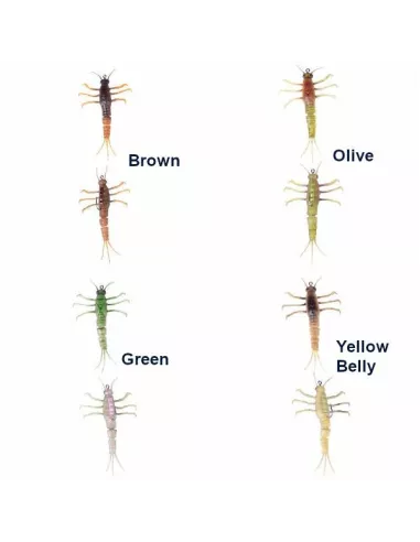 3D TPE Mayfly Nymphe 5cm Savage Gear Softbait - Savage Gear