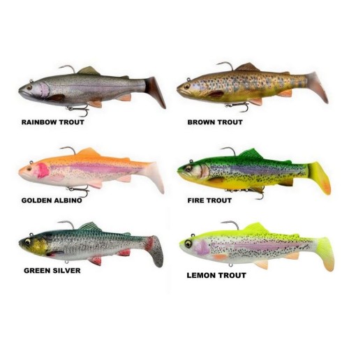 Leurre Souple 4D Trout Rattle Shad 17cm 80gr Savage Gear