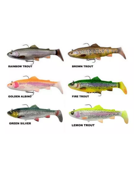 Leurre Souple 4D Trout Rattle Shad 17cm 80gr Savage Gear