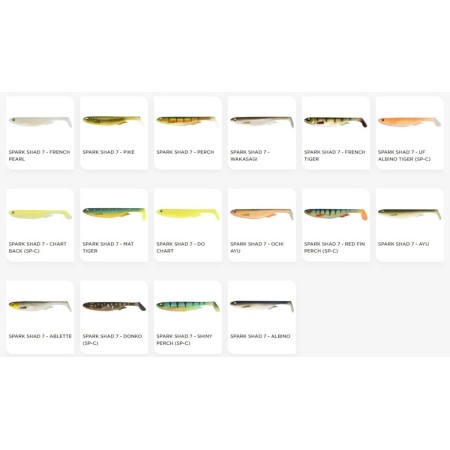 Leurre souple Spark Shad 17.5cm par 3 Megabass