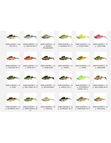 Esca morbida armata Dark Sleeper 6,2cm 9gr Megabass - Megabass