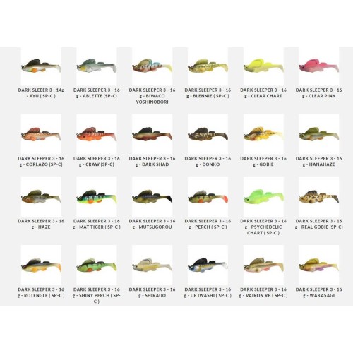 Leurre souple armé Dark Sleeper 6.2cm 9gr Megabass
