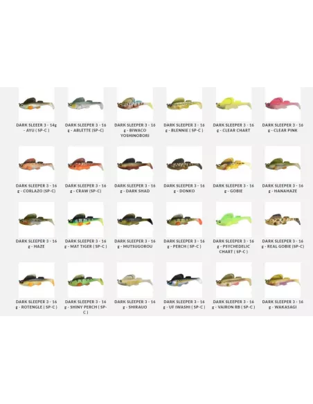 Esca morbida armata Dark Sleeper 6,2cm 9gr Megabass - Megabass