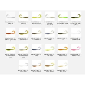 Leurre souple X-layer curly 8cm Megabass 2