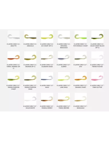 Esca morbida X-layer curly 8cm Megabass - Megabass