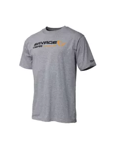Tee-shirt signature logo gris Savage gear