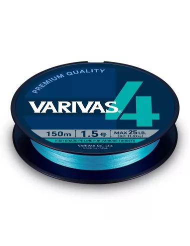 Varivas 4 Water Blue Braid 150m - Varivas
