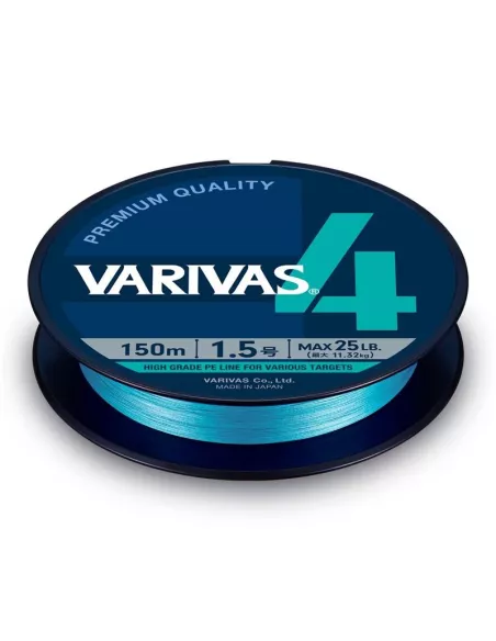 Varivas 4 Water Blue Braid 150m - Varivas