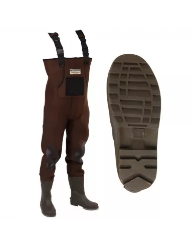 Neoprene waders neo precision cleated soles 38/39 Garbolino USED - Garbolino