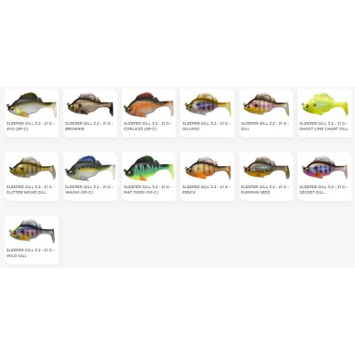 Leurre souple armé Sleeper Gill 8cm Megabass