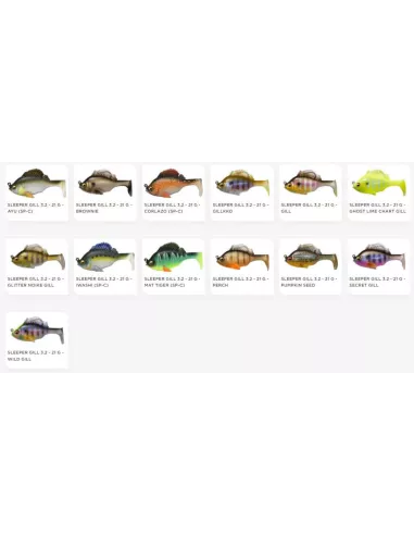 Sleeper Gill armato in gomma morbida 8cm Megabass - Megabass