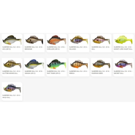 Leurre souple armé Sleeper Gill 8cm Megabass