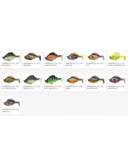 Leurre souple armé Sleeper Gill 8cm Megabass