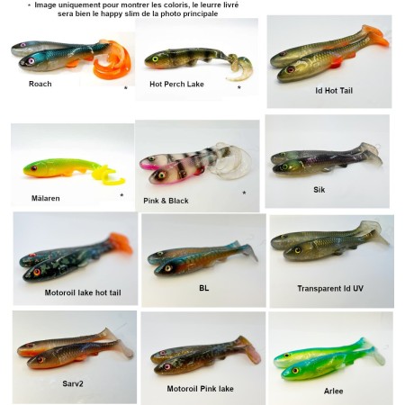 Happy Slim 23cm Gummiköder Bonibaits - Bonibaits