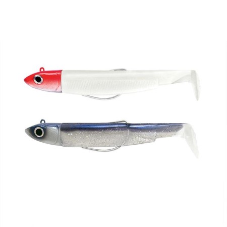 Leurre Souple Double combo Offshore Black Minnow 70 Fiiish