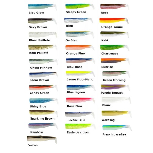 Leurre Souple Double combo Shore Black Minnow 90 Fiiish