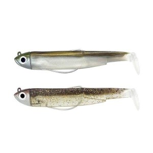 Leurre Souple Double combo Shore Black Minnow 90 Fiiish