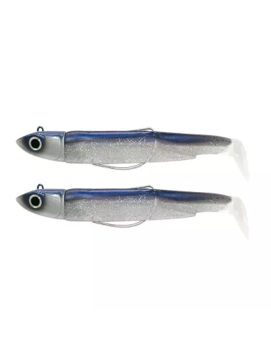 Doppel-Kombination aus Weichköder Offshore Black Minnow 90 Fiiish - Fiiish