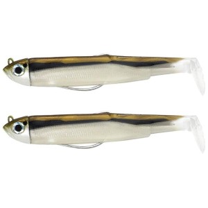 Leurre Souple Double combo Shore Black Minnow 105 Fiiish