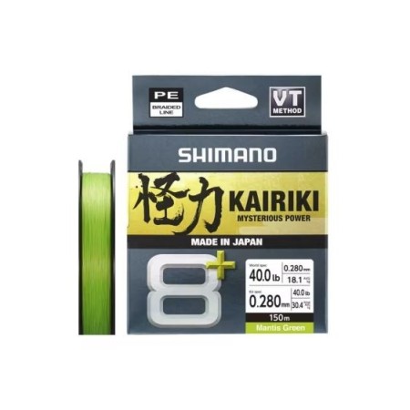 Tresse Kairiki 8+ Verte 150m Shimano