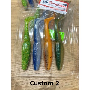 Leurre Souple One UP Shad 6" Custom pack Sawamura 2