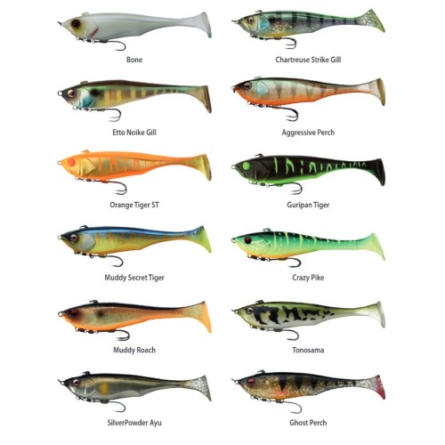 Leurre souple armé Dunkle Shad 7'' 18cm Illex