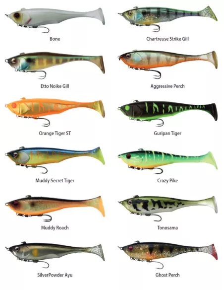 Dunkle Shad 7'' 18cm Illex esca morbida armata - Illex